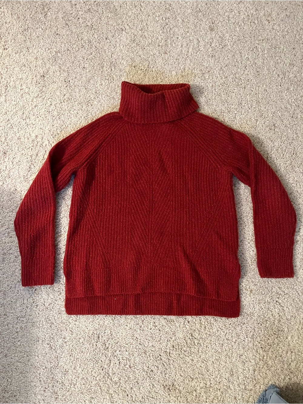Madewell Red Turtleneck Sweater - Women's Cowl & Turtlenecks